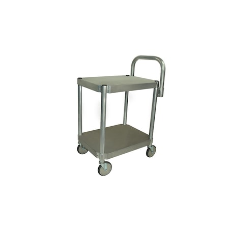 Daphnes Dinnette 2 Tier Aluminum Utility Carts, 36 x 24 x 30 in. DA2638094